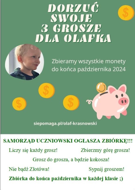 Dorzuć swoje trzy grosze dla Olafka