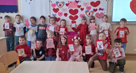 ''Poczta walentynkowa w grupie 0 b''